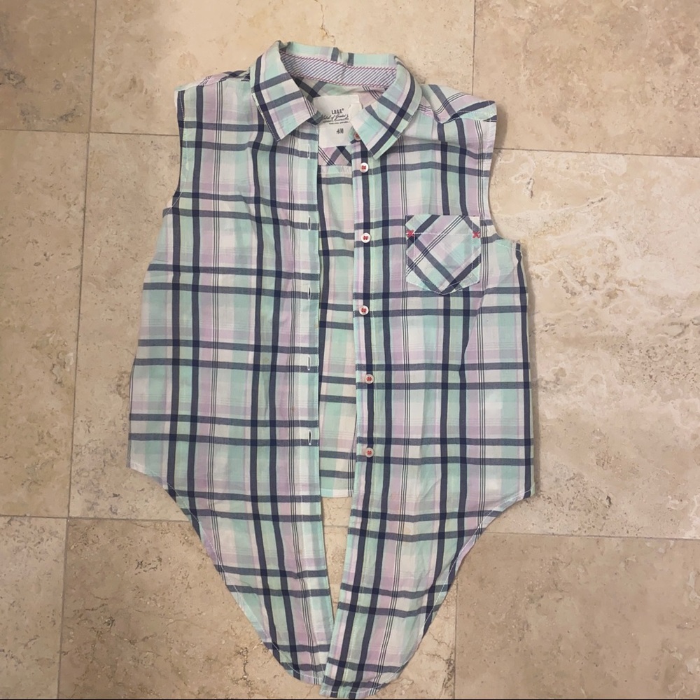 H&M Plaid Top